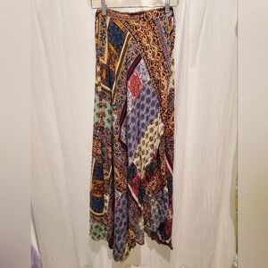 Living Doll Multicolor Patchwork Maxi Skirt